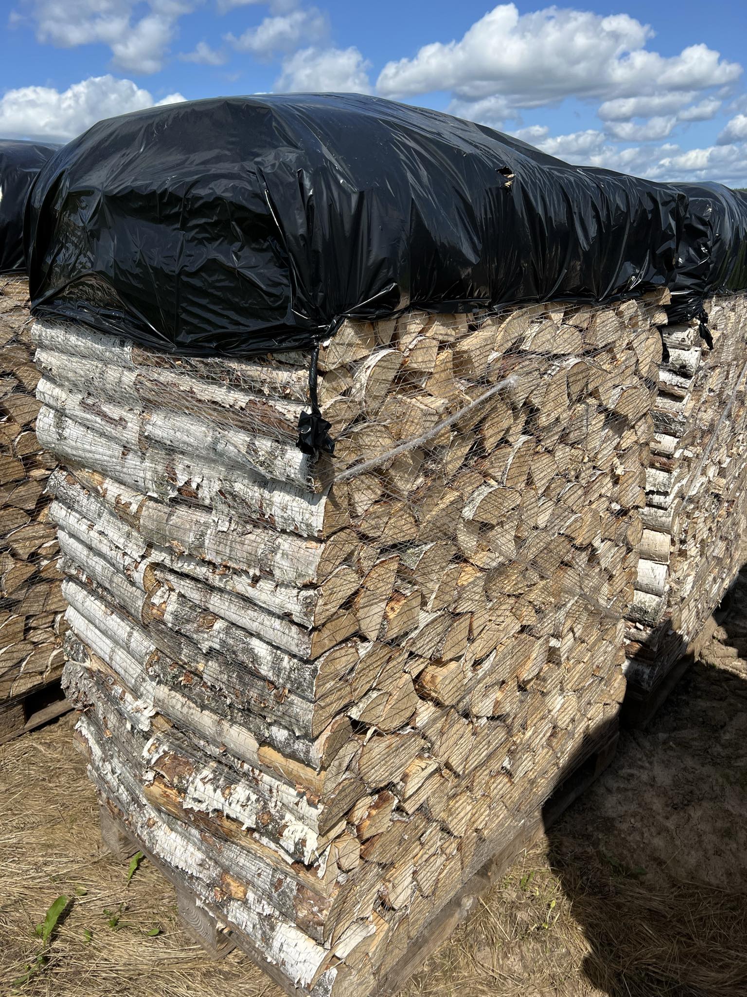 Kask 40cm lahtine puu kaubaalusel, kogus 1,5rm